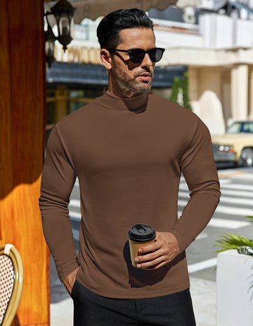 ekouaer-men-mock-turtleneck-pullover-stehkragen-fleece image 7