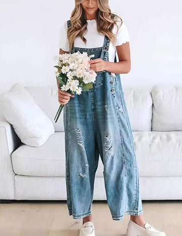 ekouaer-jumpsuits-jeans-latzhose-weit-hellblau image 3