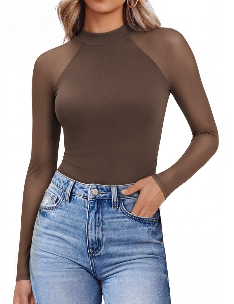 ekouaer-pajama-sets-mesh-spitze-top-schwarz-m image 2