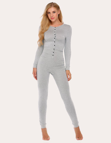 ekouaer-thermals-one-piece-thermal-romper-thermo-overall-damen image 7