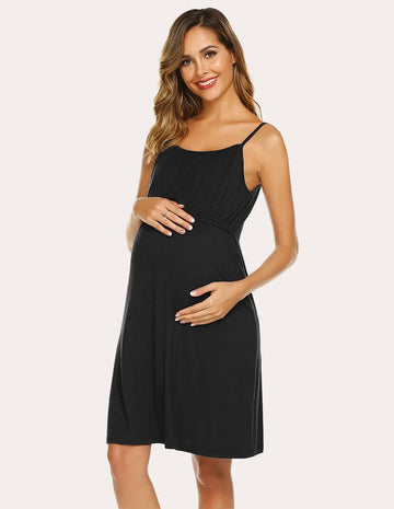 ekouaer-maternity-still-nachthemd-umstandsmode-uni image 5