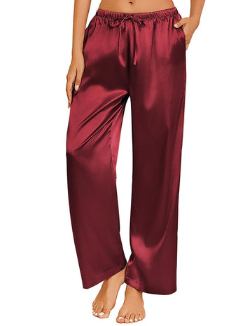 ekouaer-pajama-sets-satin-pyjamahose-weit-taschen image 4