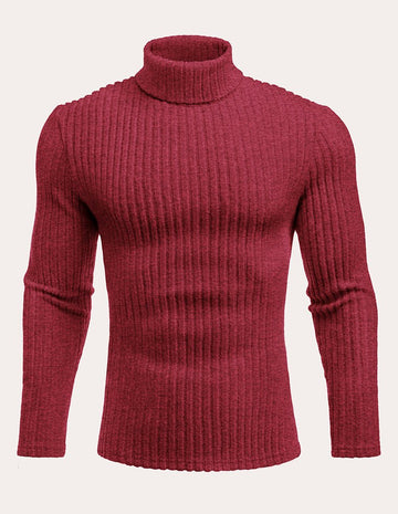 ekouaer-men-rollkragenpullover-herren-langarm-slim-uni image 7