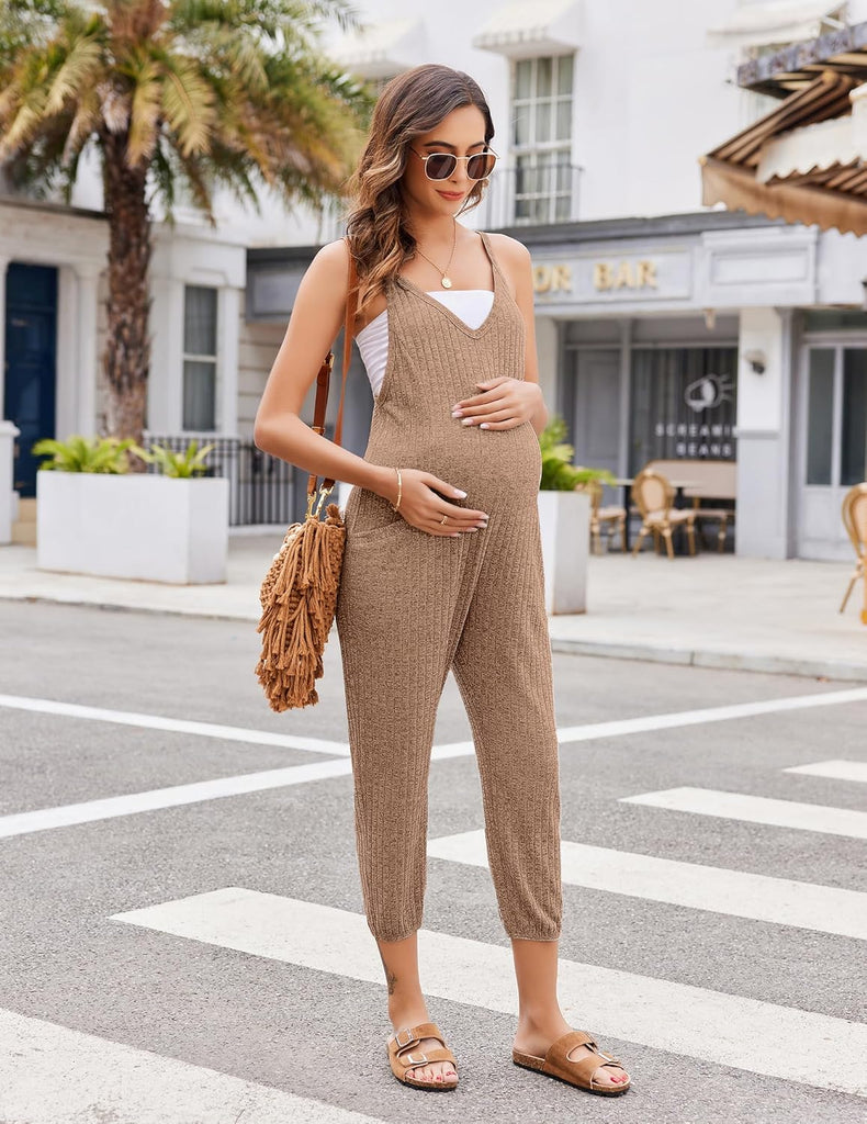 ekouaer-jumpsuits-ribbed-jumpsuit-rmellos-mit-taschen image 1