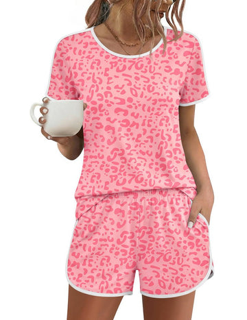 ekouaer-pajama-sets-pyjama-kurz-shorts-2-teilig-paspel image 5