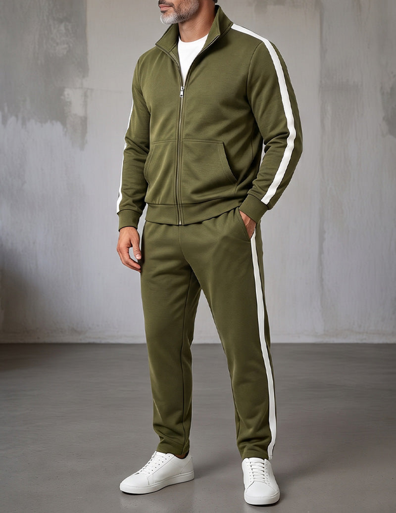 ekouaer-men-trainingsanzug-herren-royal-blue-mit-streifen image 7