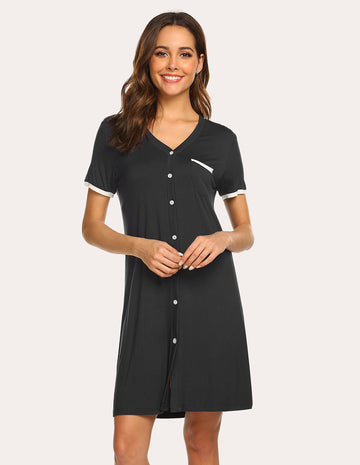 ekouaer-nightgowns-soft-sleep-dress-nachthemd-kurz-weich image 6