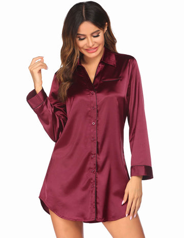 ekouaer-nightgowns-boyfriend-satin-nachthemd-langarm image 6