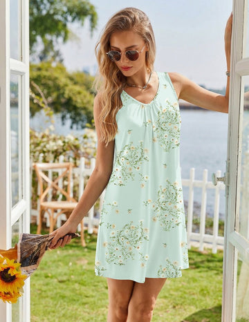 ekouaer-nightgowns-bamboo-sleeveless-v-neck-nachthemd-bambus-rmellos image 5