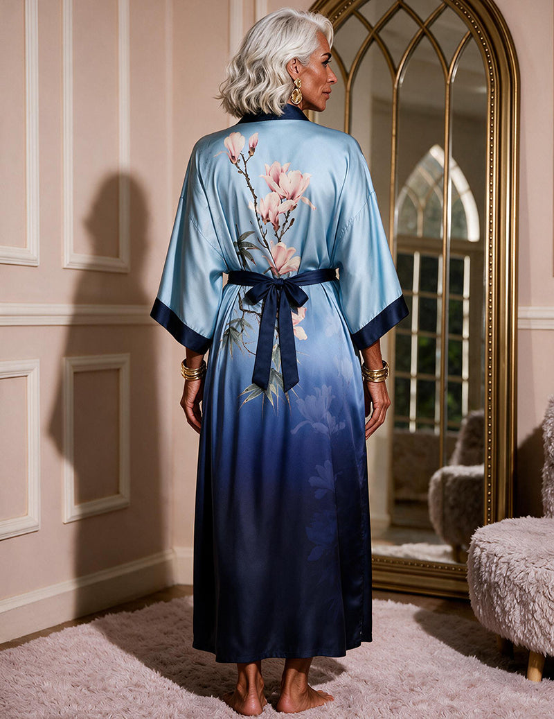 ekouaer-robes-satin-set-zebra-prism-leo-kimono-nachthemd image 5