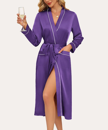 ekouaer-robes-satin-morgenmantel-lang-mit-taschen image 7