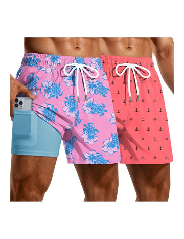 ekouaer-men-boardshorts-2er-pack-quick-dry-mit-netz image 7