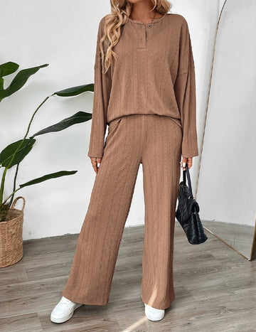 ekouaer-pajama-sets-schlafanzug-langarm-hose image 5
