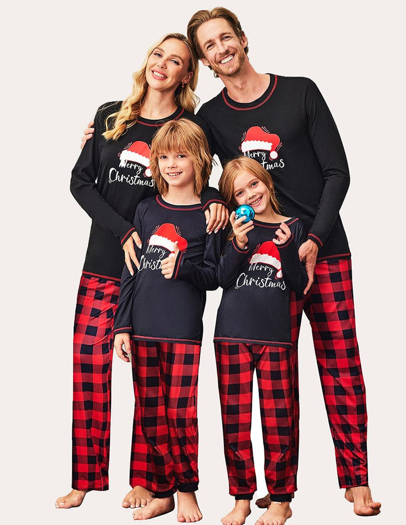 ekouaer-pajama-sets-familienpyjama-langarm-mit-print image 1