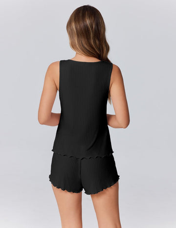 ekouaer-pajama-sets-tank-top-cami-schlafanzug-rmellos-r-schen image 3