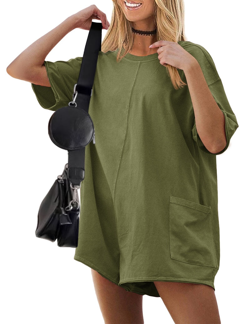 ekouaer-jumpsuits-overall-wende-romper-taschen-schwarz-s image 1