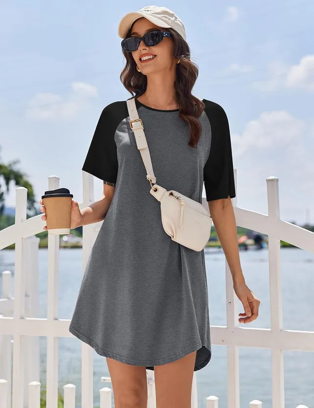 ekouaer-nightgowns-cotton-nachthemd-kurzarm-rundhals-baumwolle image 1