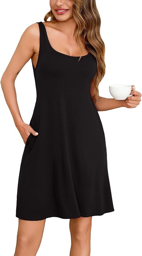bresdk-nightgown-baumwoll-nachthemd-rmellos-u-ausschnitt image 1