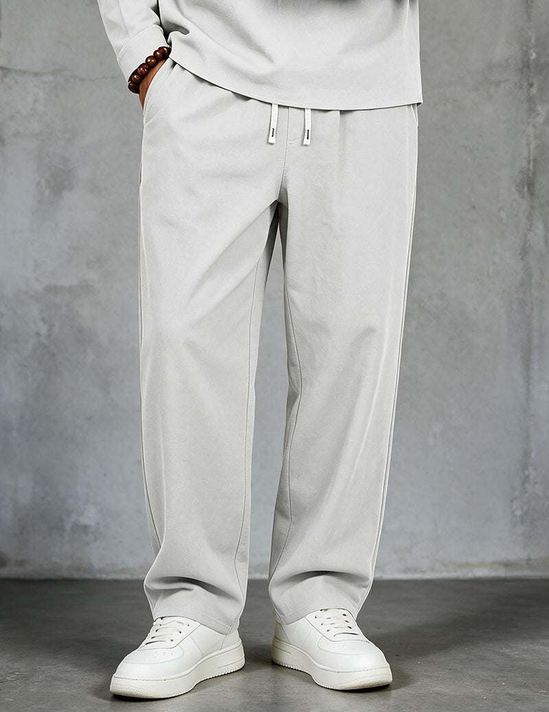 ekouaer-men-leinenhose-herren-weit-kordel-wei-leinenmix image 3