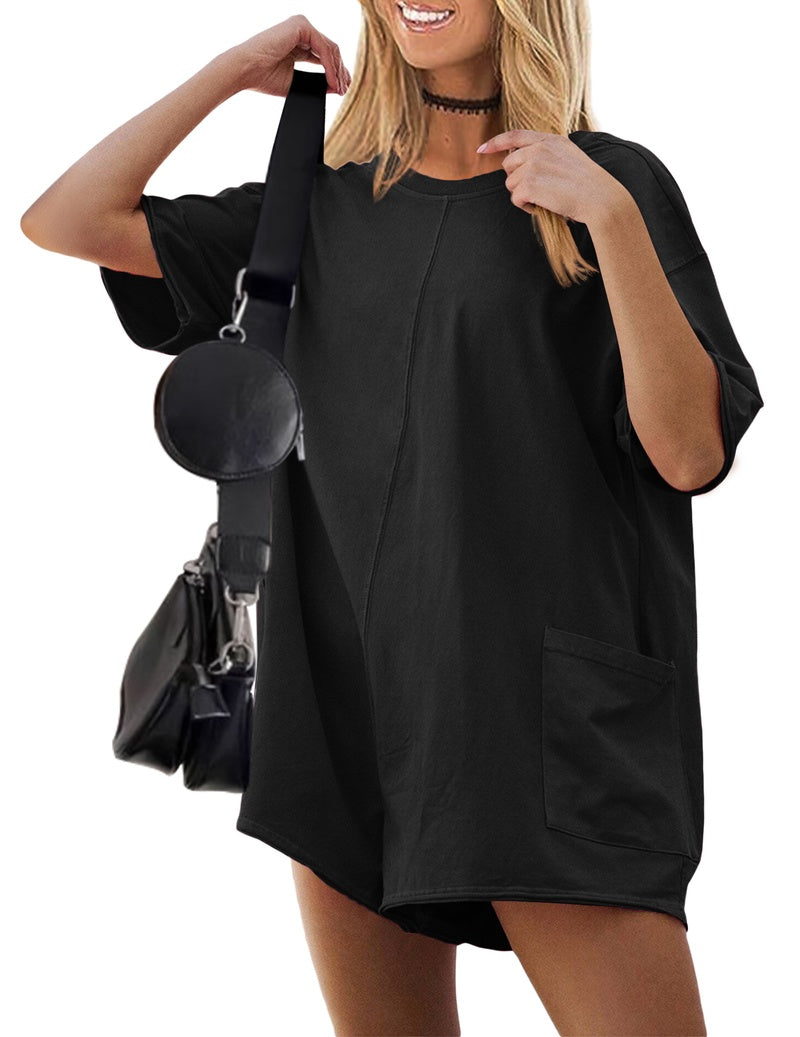 ekouaer-jumpsuits-overall-wende-romper-taschen-schwarz-s image 2