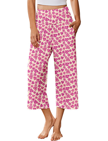 ekouaer-pajama-sets-capri-pyjamahose-2er-pack-weit image 5