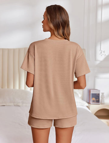 ekouaer-pajama-sets-2-piece-schlafanzug-shorts-taschen image 7