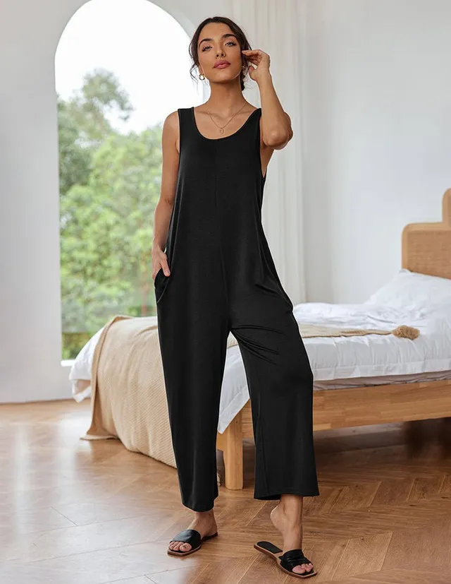 ekouaer-jumpsuits-jumpsuit-rmellos-weit-mit-taschen image 1