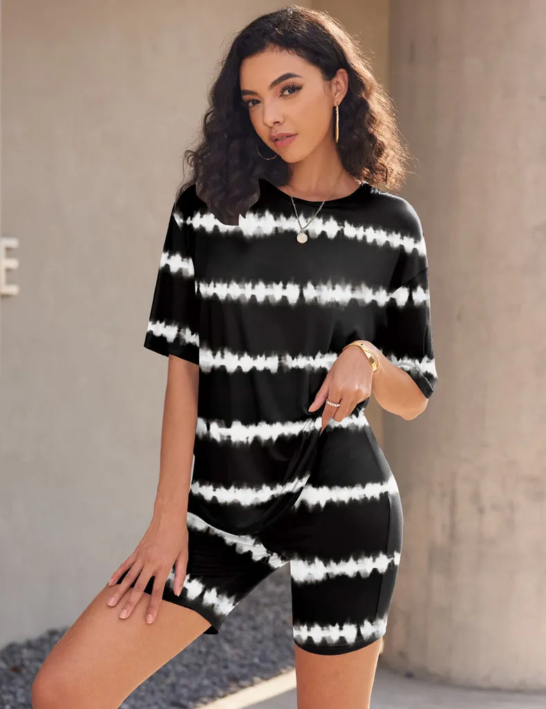 ekouaer-pajama-sets-2-piece-summer-schlafanzug-damen-kurz image 1