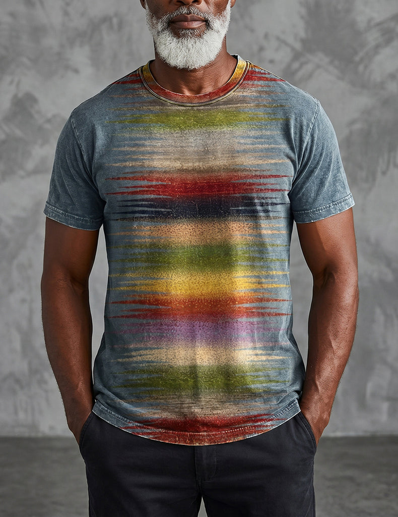 ekouaer-men-vintage-t-shirt-print-kurzarm-bunt image 1