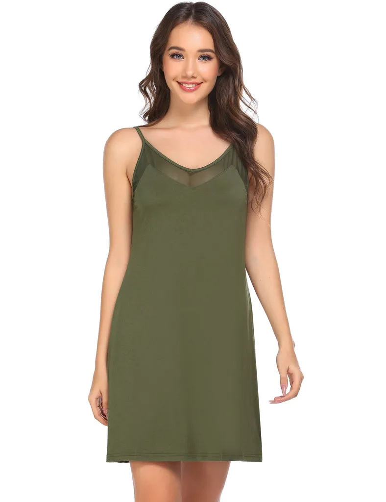 ekouaer-pajama-sets-nachthemd-rmellos-spitze-v-ausschnitt image 1