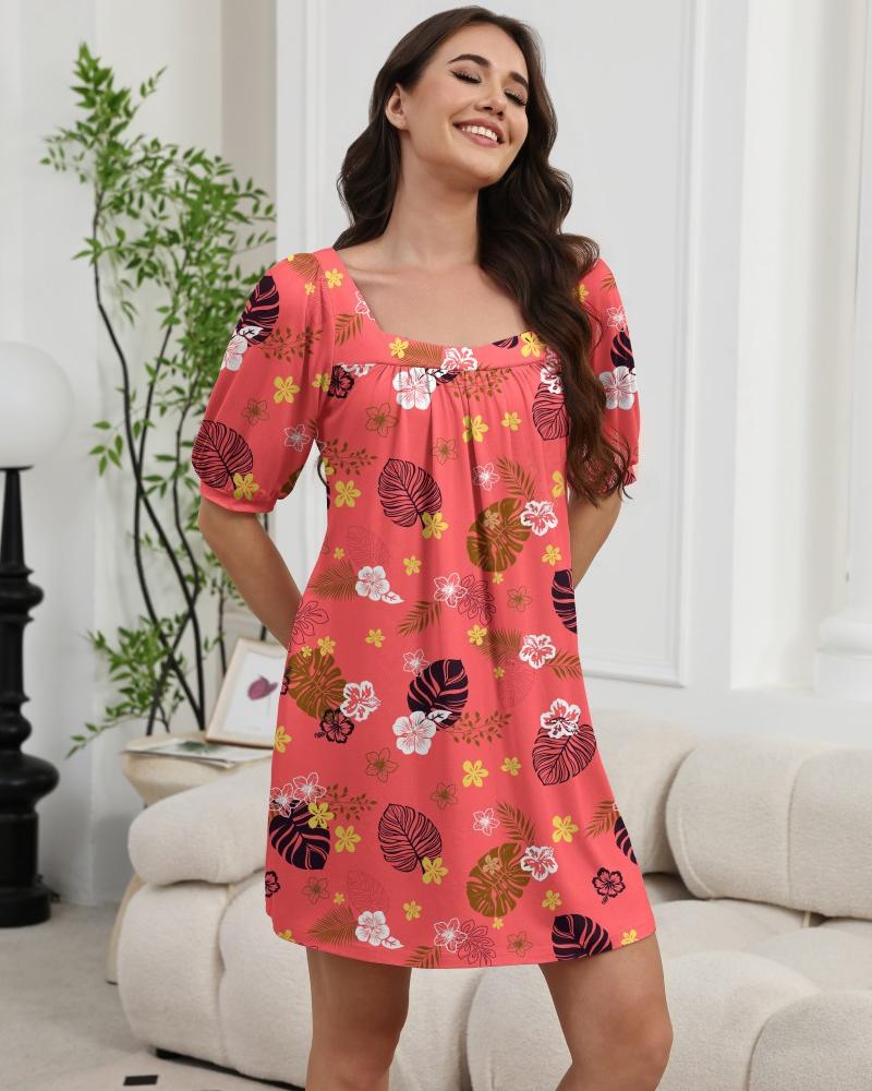 ekouaer-nightgowns-muumuu-hauskleid-rot-floral image 4