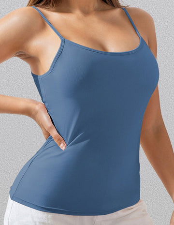 ekouaer-camisole-top-mit-bh-spaghettitr-ger-stretch image 7