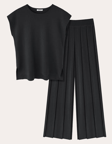ekouaer-comfort-lounge-knit-zweiteiler-strick-weites-bein image 8