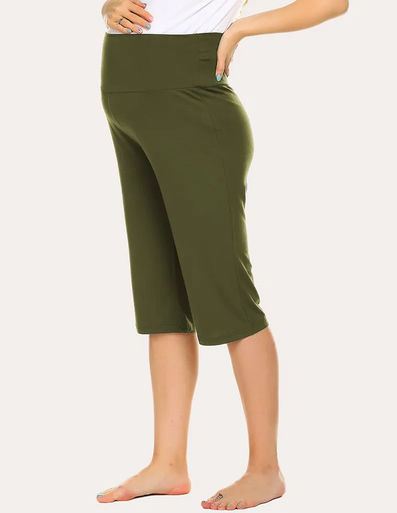 ekouaer-maternity-capri-umstandshose-3-4-bauchband image 1