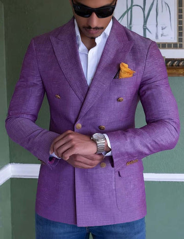 ekouaer-men-double-breasted-blazer-herren-zweireihig-lila image 3