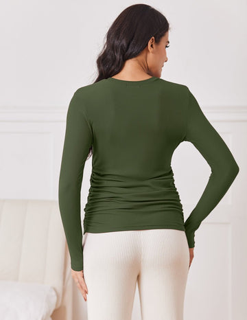 ekouaer-maternity-umstandsshirt-langarm-3er-pack image 7