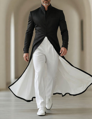 ekouaer-men-frack-mantel-stehkragen-lang-formal-herren image 3