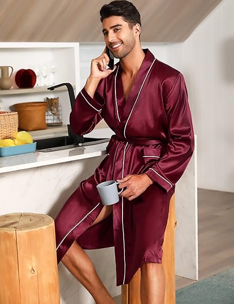 bresdk-bathrobe-herren-satin-bademantel-kimono-mit-g-rtel image 2