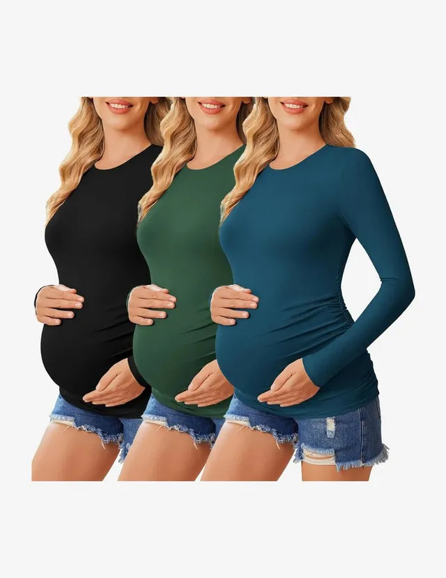 ekouaer-maternity-umstandsshirt-langarm-3er-pack-ger-scht image 1