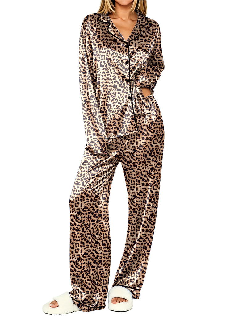 ekouaer-pajama-sets-satin-pyjama-champagner-paspel-2-tlg image 5