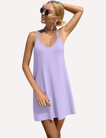 ekouaer-nightgowns-v-ausschnitt-nachthemd-rmellos-locker-2 image 7