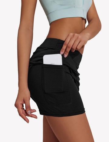 ekouaer-golf-skort-sportrock-mit-innenshorts-und-taschen image 7