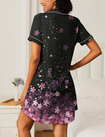 ekouaer-nightgowns-button-down-sleepshirt-2er-pack-kurz image 5
