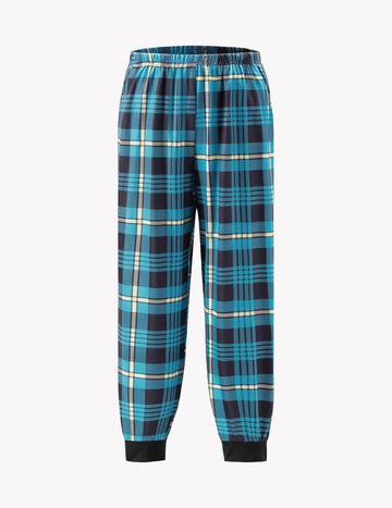 ekouaer-pajama-sets-jungen-jogger-schlafhose-karo image 7