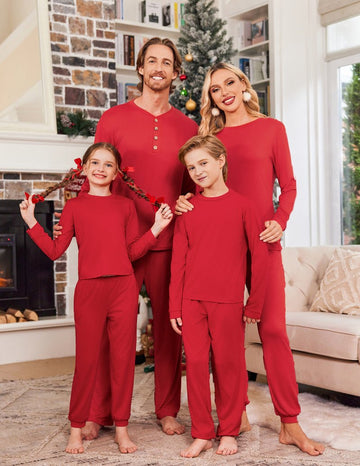 ekouaer-pajama-sets-family-christmas-schlafanzug-lang-2-teiler image 5