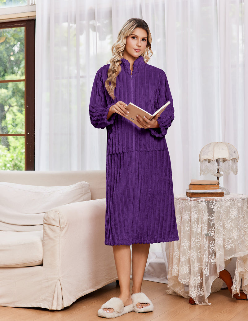 ekouaer-robes-bademantel-fleece-rei-verschluss-warm image 7