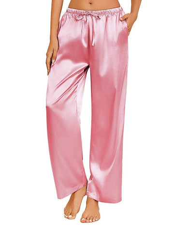 ekouaer-pajama-sets-satin-pyjamahose-weit-taschen image 6
