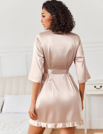 ekouaer-robes-satin-kimono-morgenmantel-kurz-r-schen image 7