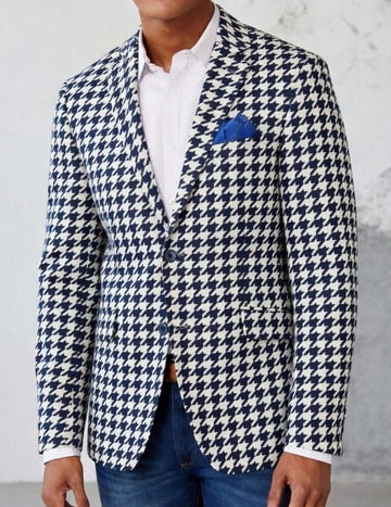 ekouaer-blazer-herren-paisley-blau-slim-fit-sakko image 5