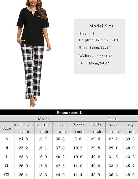 bresdk-pyjamas-set-pyjama-kurzarm-kariert-2-teilig-baumwolle image 6